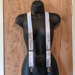 Forever 21 Gray Accent Suspenders, OS, Adjustable